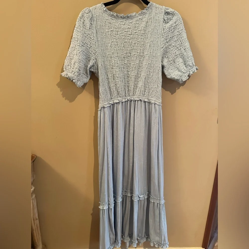 URBAN OUTFITTERS
Uo Picnic Time Midi Dress In baby blue - Picture 7 of 7